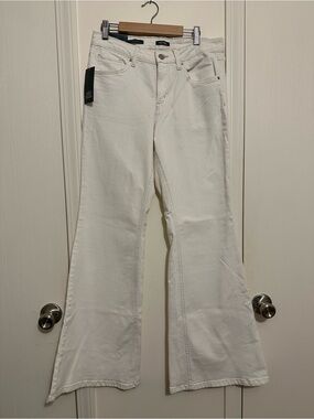 Wild Fable White Wide-Leg Flared Jeans